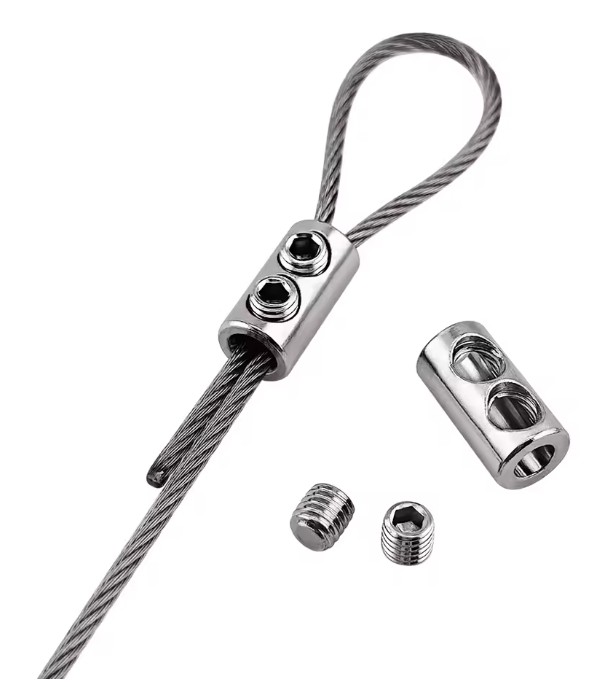 1.5mm STEEL WIRE ROPE CABLE CLAMP METAL STAINLESS STEEL SLING TOOLS FASTENING PACK 5PCS thumbnail 2