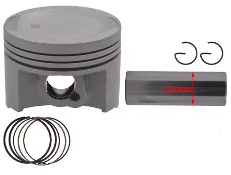 PISTON KIT 52.4mm STD HONDA CBF125 SDH125-51 WH125-7 WH125-8 13mm PIN thumbnail 2