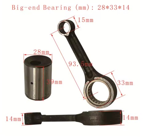 CONNECTING ROD KYMCO GY125 GY6 GY 6 125 13201-GY6-9000-1 thumbnail 2