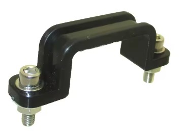 CABLE GUIDE FRONT PLATE BLACK WITH FIXING BOLTS image 1