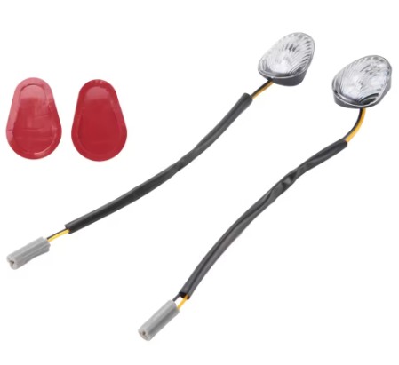 INDICATORS CLEAR LENS PAIR BIG EYE LED 12V thumbnail 2