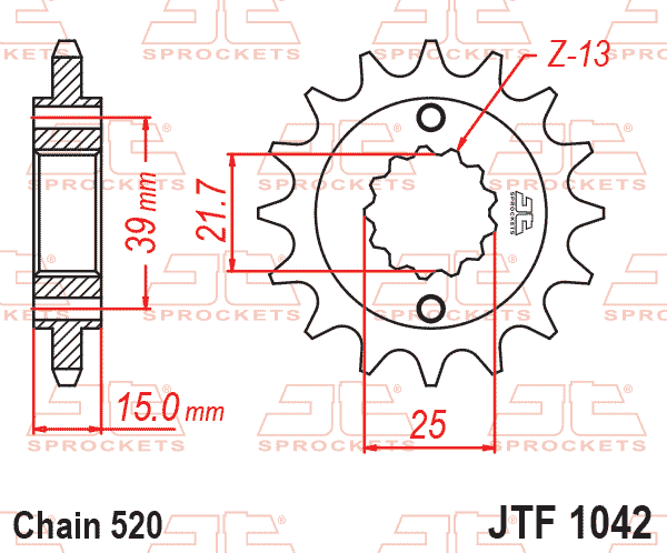 FRONT SPROCKET JTF1042.15 thumbnail 2