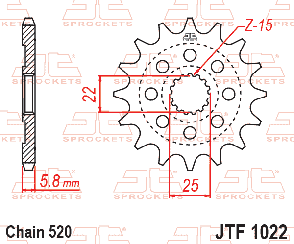 FRONT SPROCKET JTF1022.16 thumbnail 4