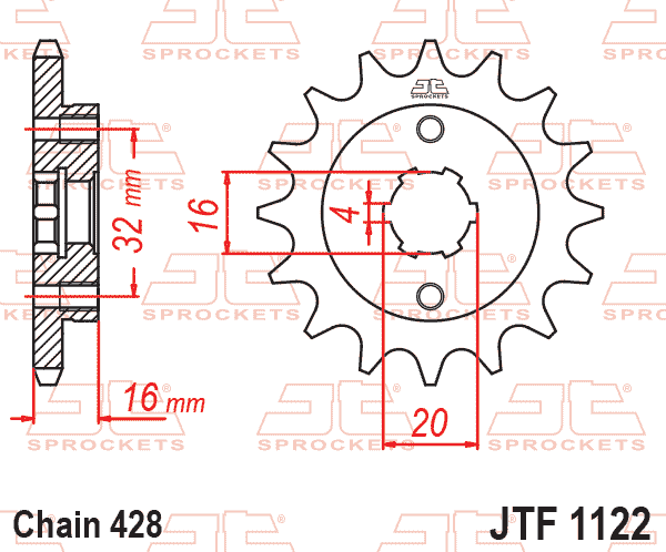 FRONT SPROCKET JTF1122.14 thumbnail 2