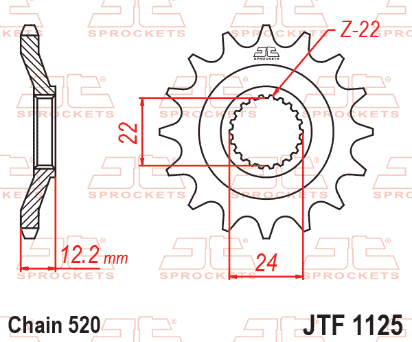 FRONT SPROCKET JTF1125.16 thumbnail 2