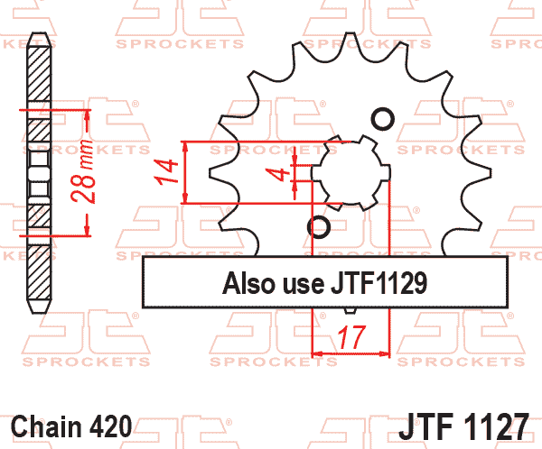 FRONT SPROCKET JTF1127.12 thumbnail 2