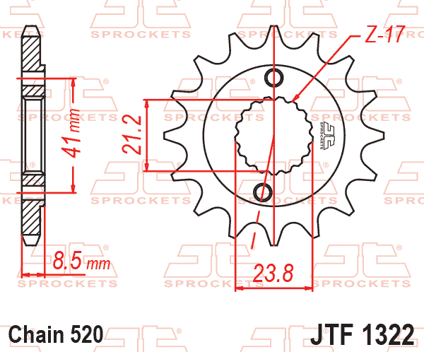 FRONT SPROCKET JTF1322.15 520 thumbnail 2