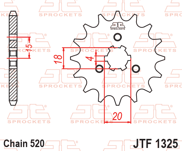 FRONT SPROCKET JTF1325.12 520 thumbnail 2
