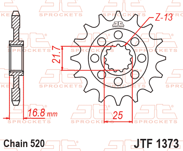 FRONT SPROCKET JTF1373.16 JT thumbnail 2
