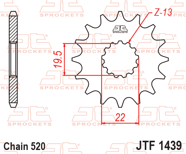FRONT SPROCKET JTF1439.11 JT thumbnail 2