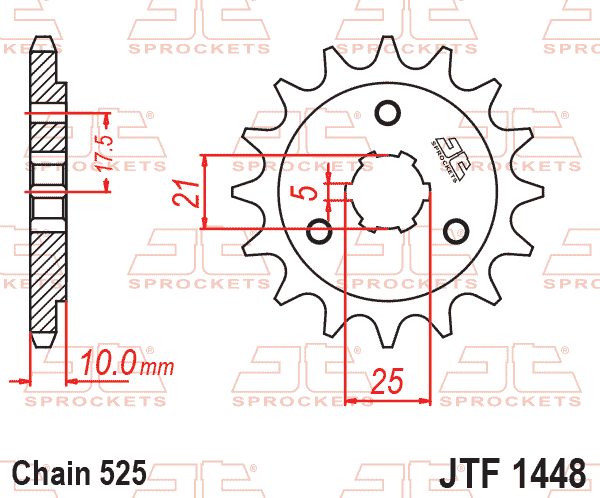 FRONT SPROCKET JTF1448.15 JT thumbnail 2