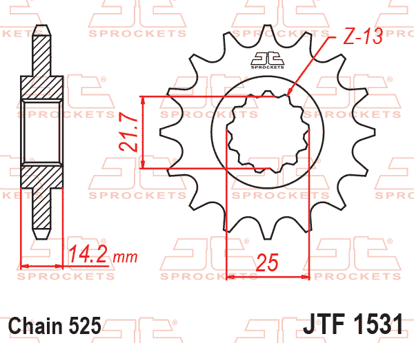 FRONT SPROCKET JTF1531.15 JT thumbnail 2