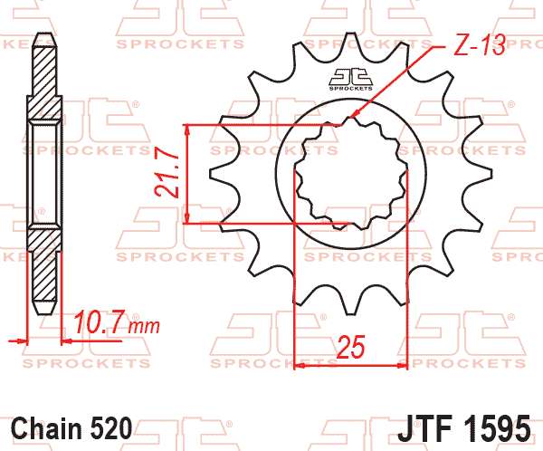 FRONT SPROCKET JTF1595.16 JT thumbnail 6