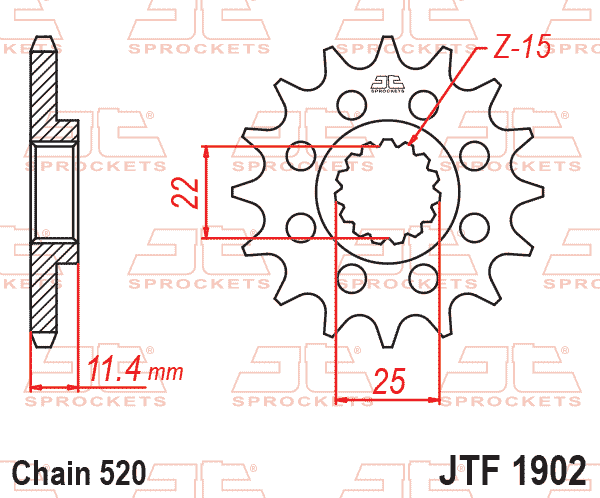 FRONT SPROCKET JTF1902.13 JT thumbnail 2