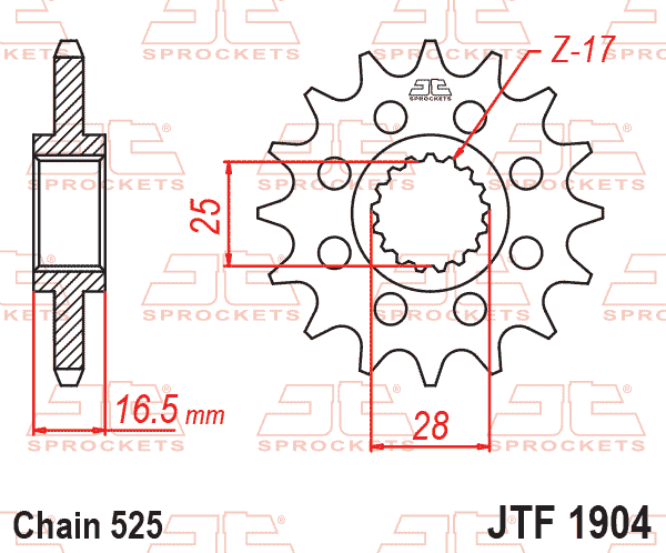 FRONT SPROCKET JTF1904.15 JT thumbnail 2