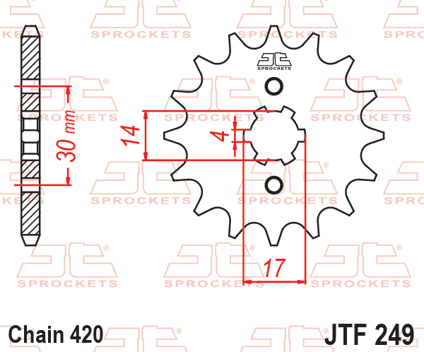 FRONT SPROCKET JTF249.15 420 thumbnail 2
