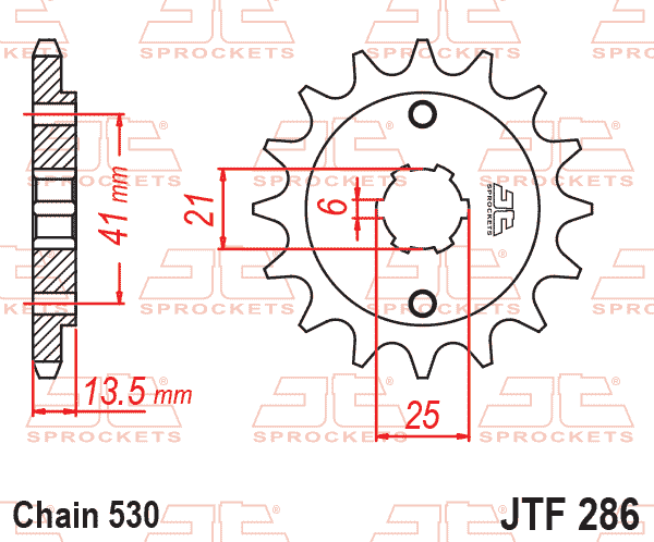 FRONT SPROCKET JTF286.14 JT thumbnail 2