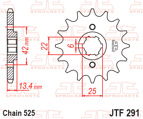 FRONT SPROCKET JTF291.16 JT thumbnail 2