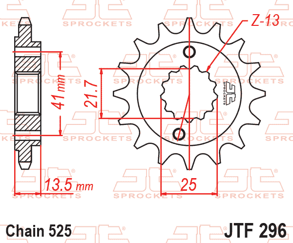 FRONT SPROCKET JTF296.15 JT JTF29615 thumbnail 2