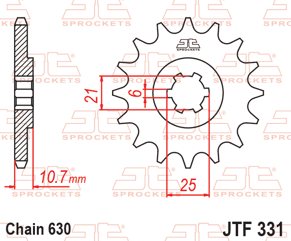FRONT SPROCKET JTF331.15 JT thumbnail 2