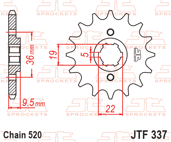 FRONT SPROCKET JTF337.15 JT thumbnail 4