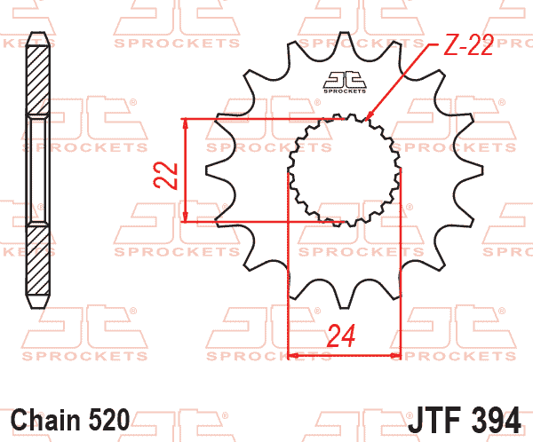 FRONT SPROCKET JTF394.15 JT thumbnail 2