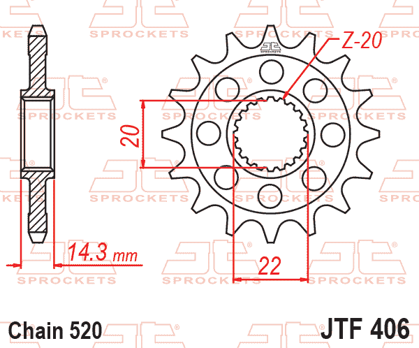 FRONT SPROCKET BMW G310, JTF406.16 thumbnail 3