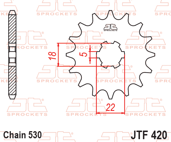 FRONT SPROCKET JTF420.15 JT thumbnail 2