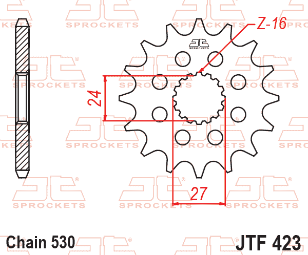 FRONT SPROCKET JTF423.18 JT thumbnail 2