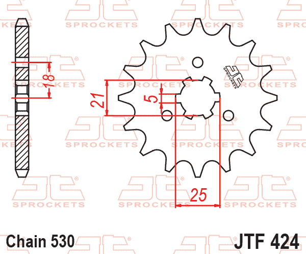 FRONT SPROCKET JTF424.16 JT thumbnail 2