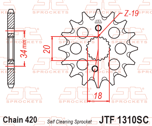 FRONT SPROCKET JTF1310.15SC thumbnail 2
