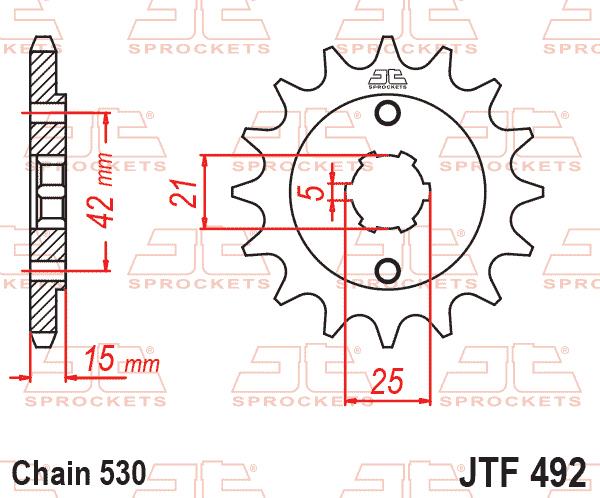 FRONT SPROCKET JTF492.15 JT thumbnail 2