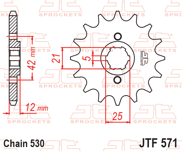 FRONT SPROCKET JTF571.16 JT thumbnail 2