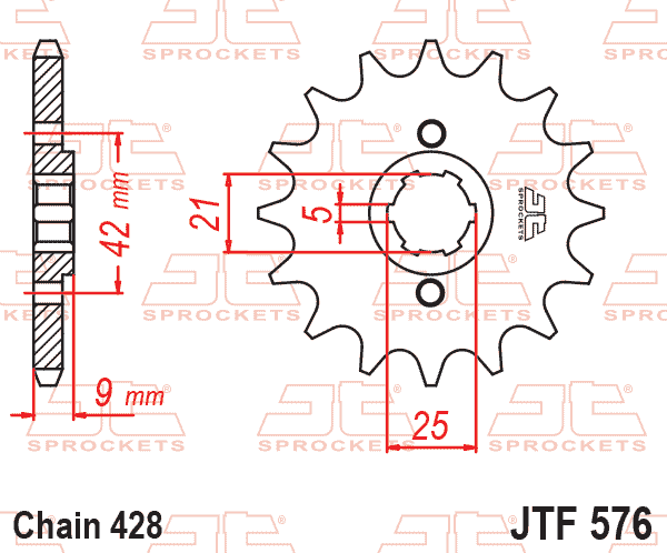 FRONT SPROCKET JTF576.19 JT thumbnail 2