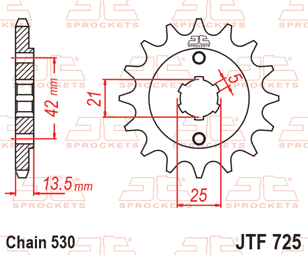 FRONT SPROCKET JTF725.14 JT thumbnail 2