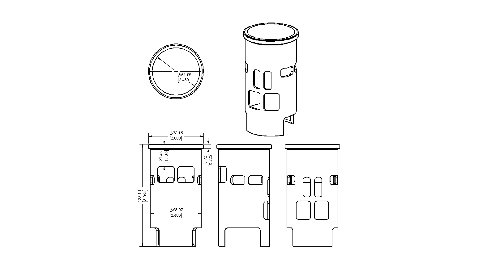 CYLINDER SLEEVE 73-75 PENTON 175 63.5mm VINTCO SLT03A thumbnail 5