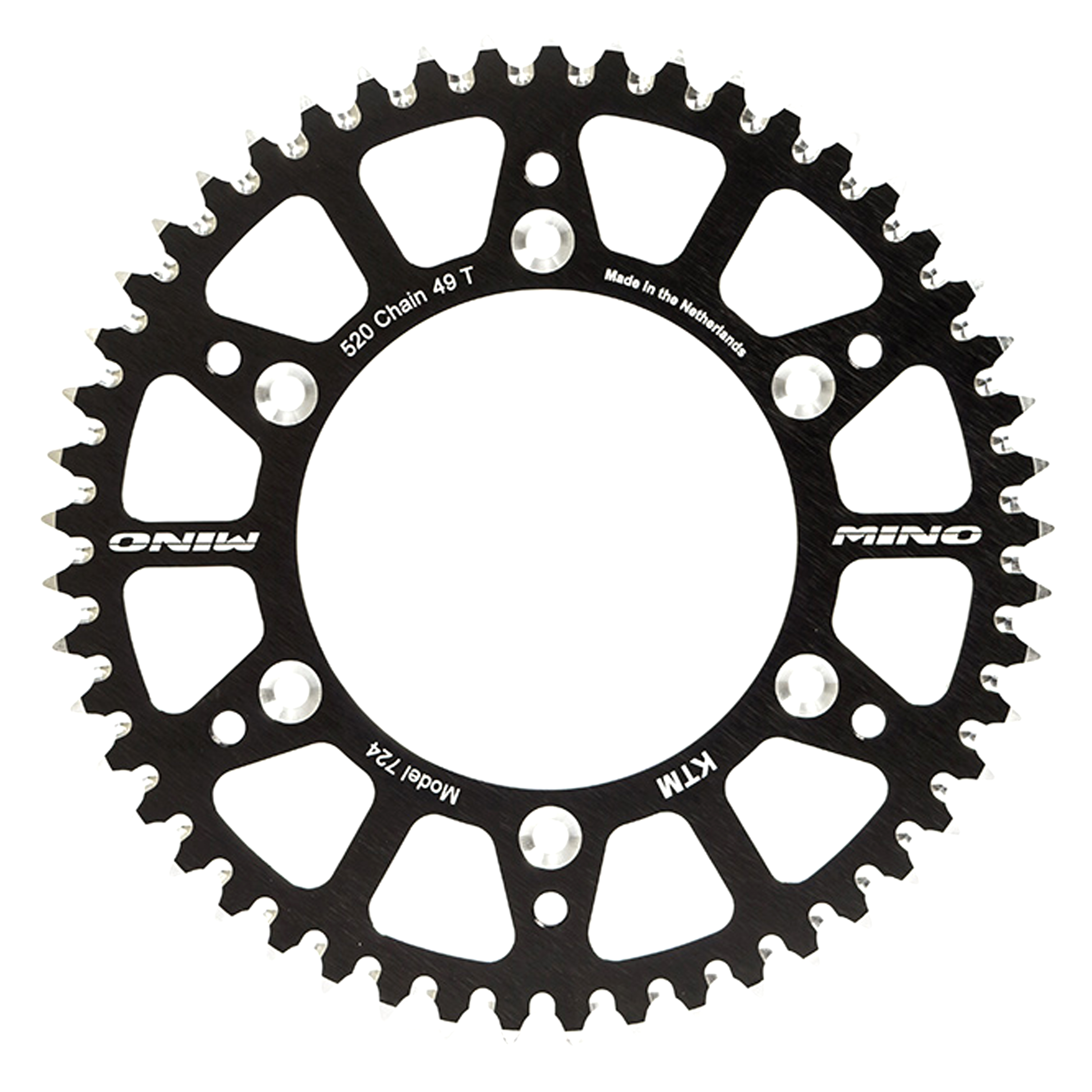 MINO REAR SPROCKET SURRON LIGHT BEE, E RIDE 63 TEETH 25-912-63-2 BLACK, ALLOY image 1