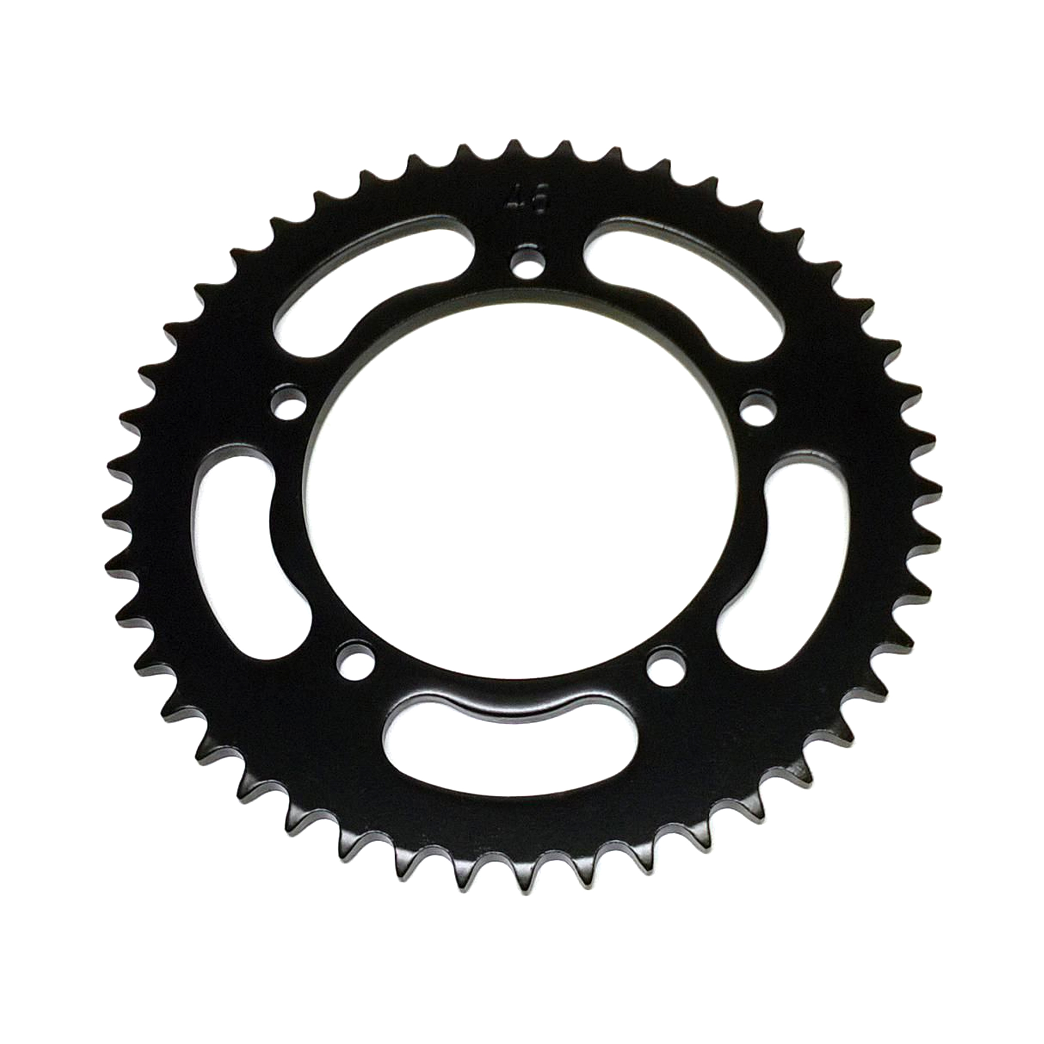 REAR SPROCKET STEEL 464 5-HOLE BLACK, KAWASAKI KX60, [JTR464.46] image 1