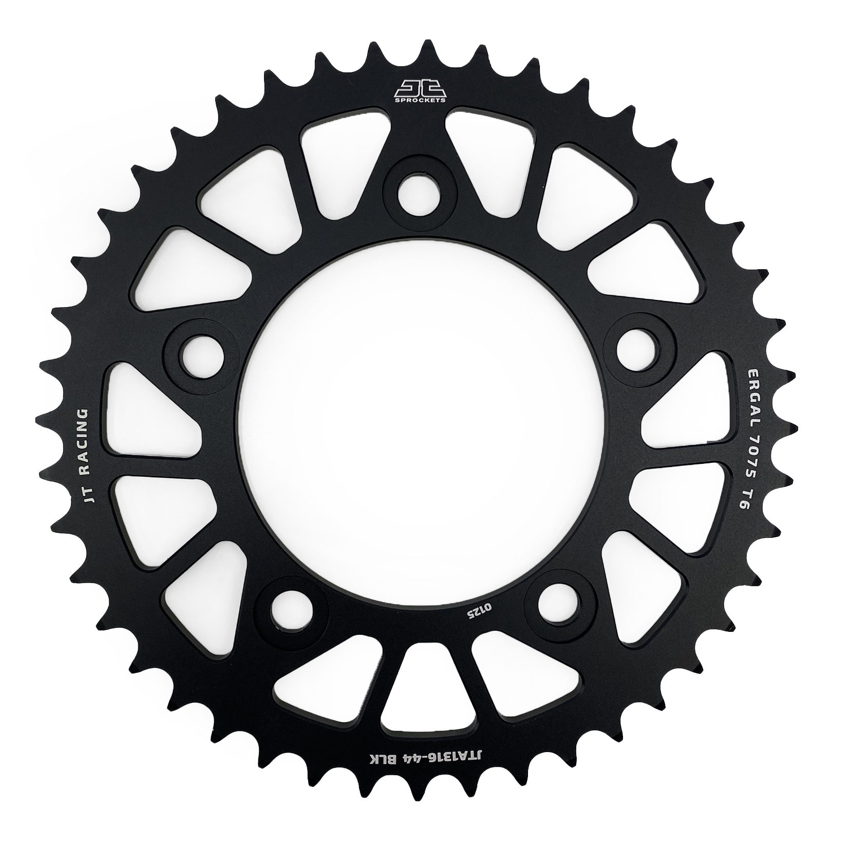 REAR SPROCKET JTA1316.44BLK BLACK ALLOY, HONDA ROAD 41201-MGS-D30 thumbnail 2
