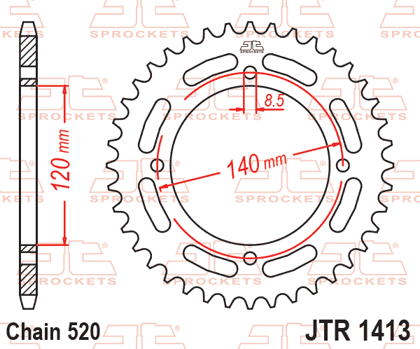 REAR SPROCKET STEEL JTR1413.39 thumbnail 3