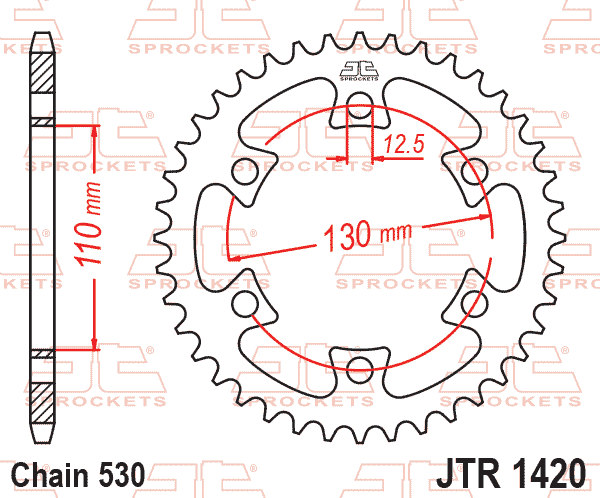 REAR SPROCKET JTR1420.40 JT thumbnail 2