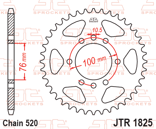 REAR SPROCKET JTR1825.48 STEEL thumbnail 2