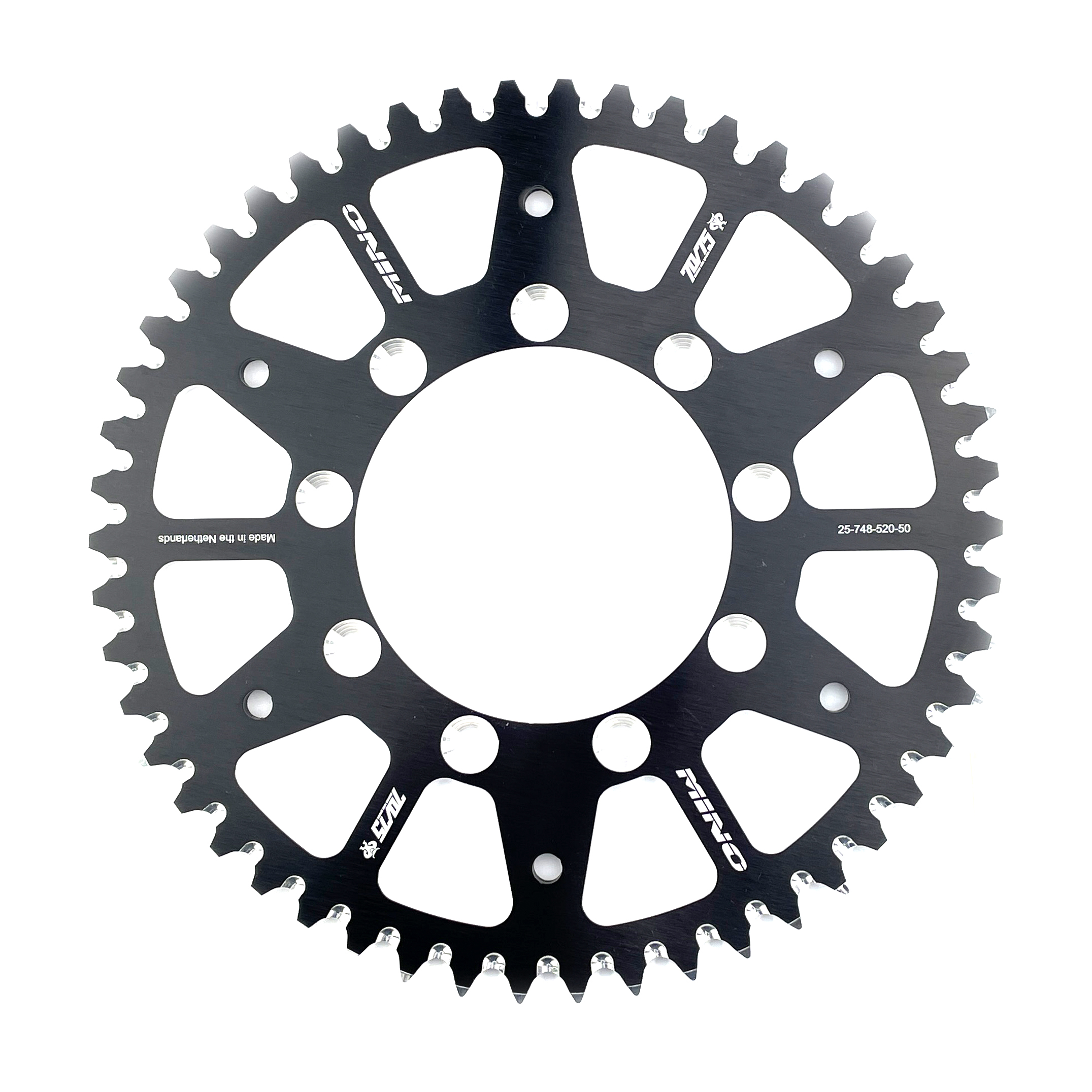 REAR SPROCKET ALLOY TM RACING 98-26 MINO 25-748-50 348-520-50 BLACK image 1