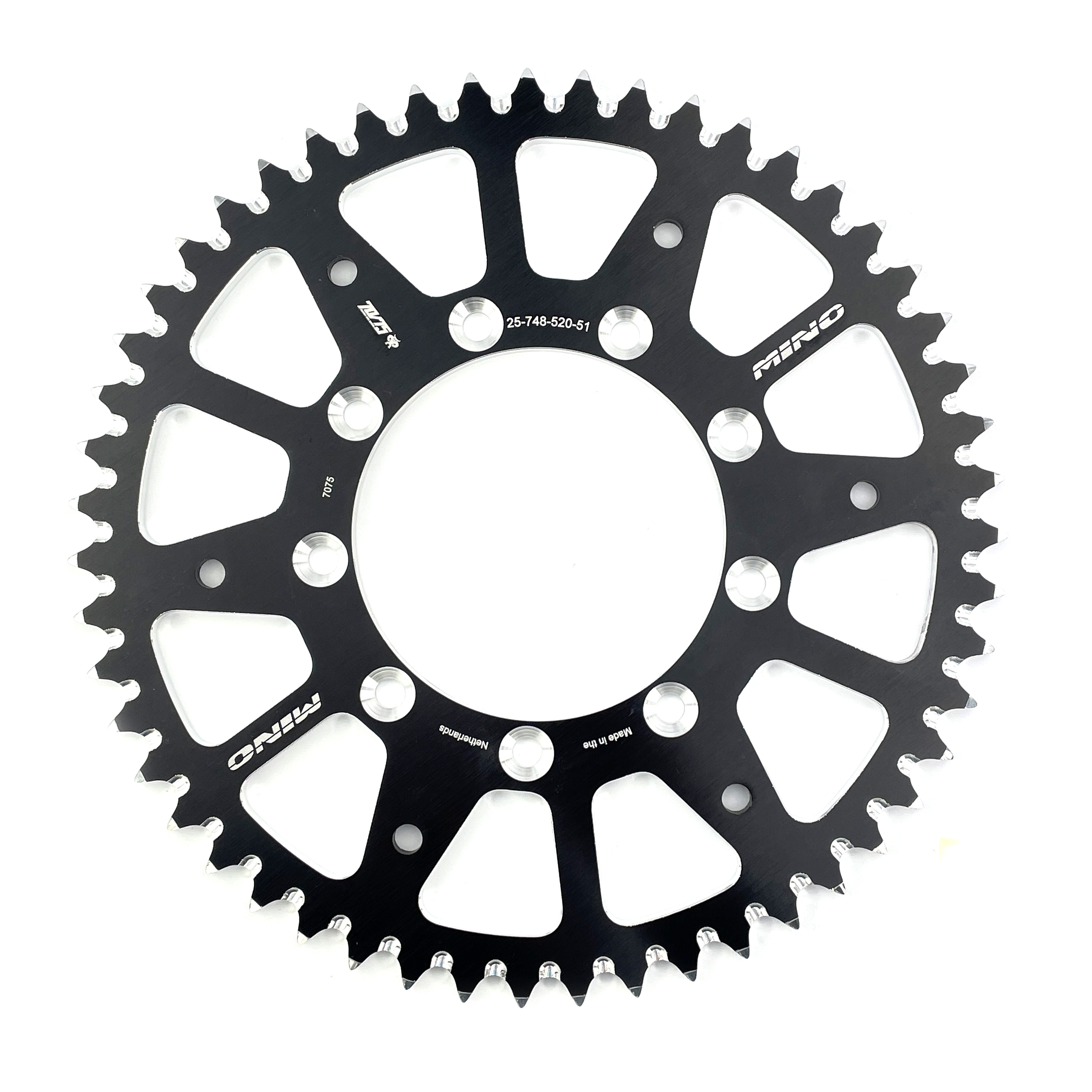 REAR SPROCKET ALLOY TM RACING 98-26 MINO 25-748-51 348-520-51 BLACK image 1