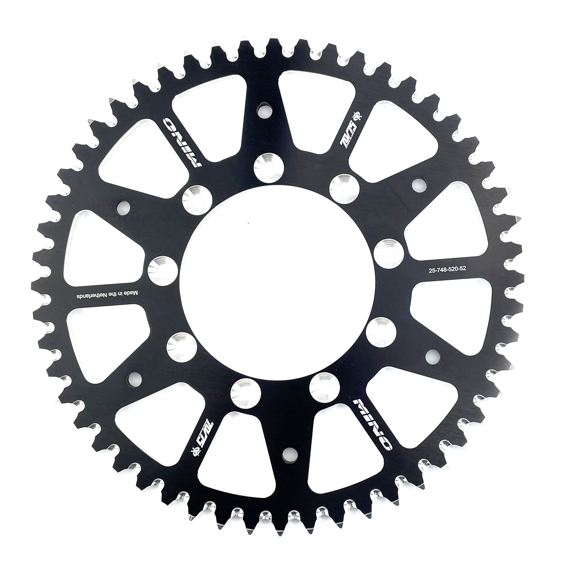 REAR SPROCKET ALLOY TM RACING 98-26 MINO 25-748-52 348-520-52 BLACK image 1