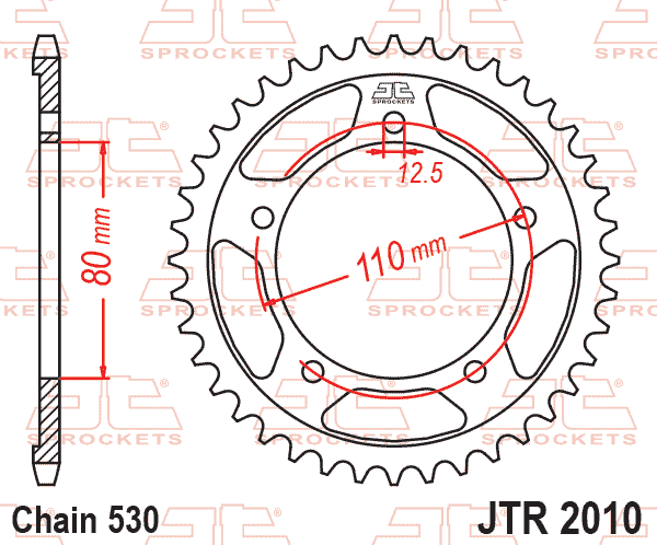 REAR SPROCKET JTR2010.42 JT thumbnail 2
