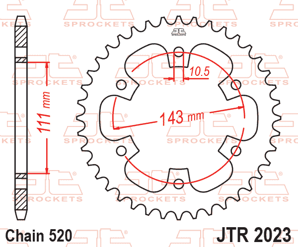 REAR SPROCKET JTR2023.42 JT thumbnail 2