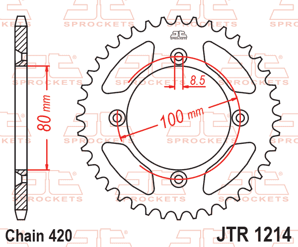 REAR SPROCKET JTR1214.49 420 SR1214- thumbnail 2