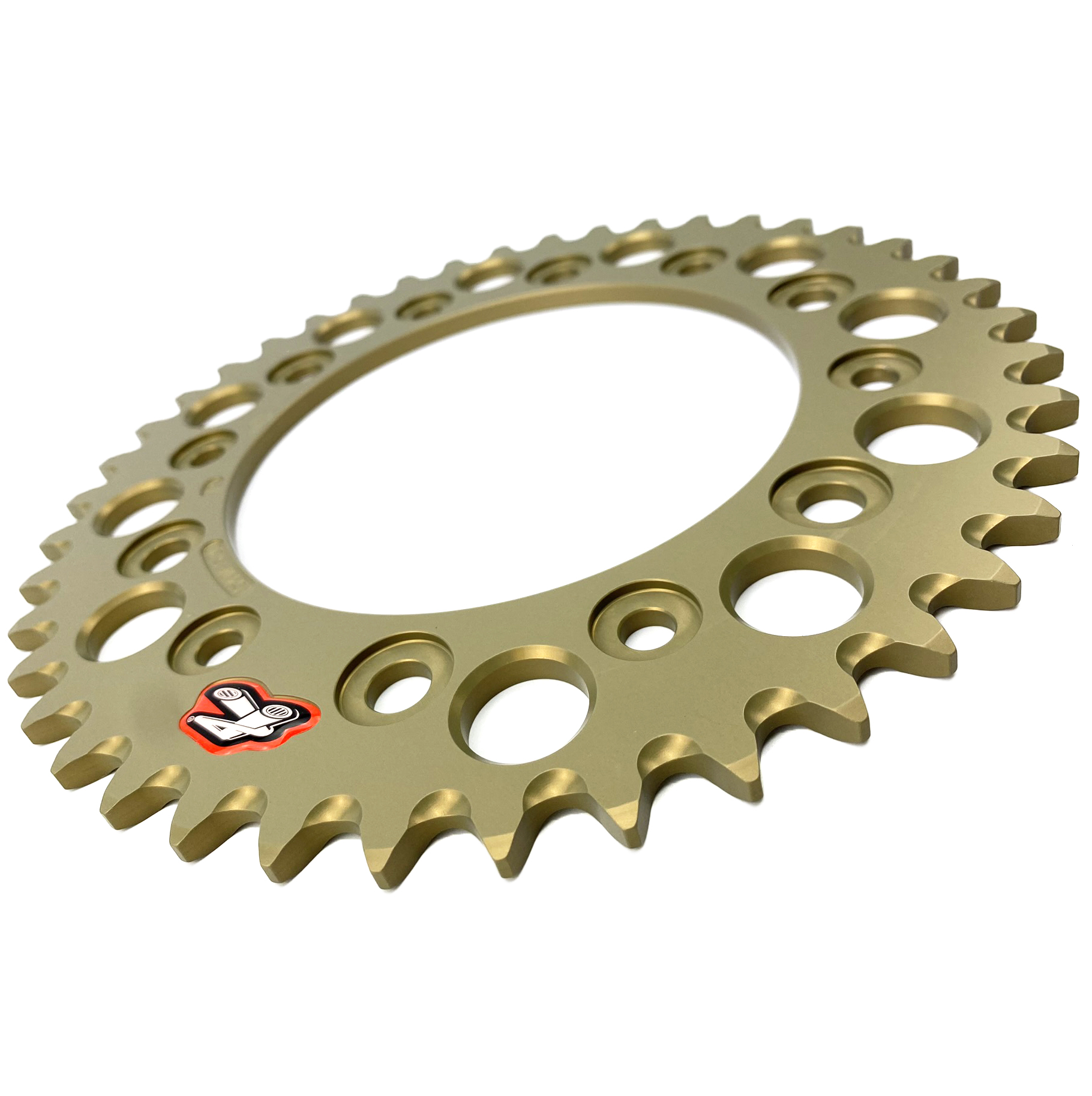 REAR SPROCKET ALLOY RENTHAL, ULTRALITE HARD ANODISED, TITANIUM 154W-520-42GRHA image 1