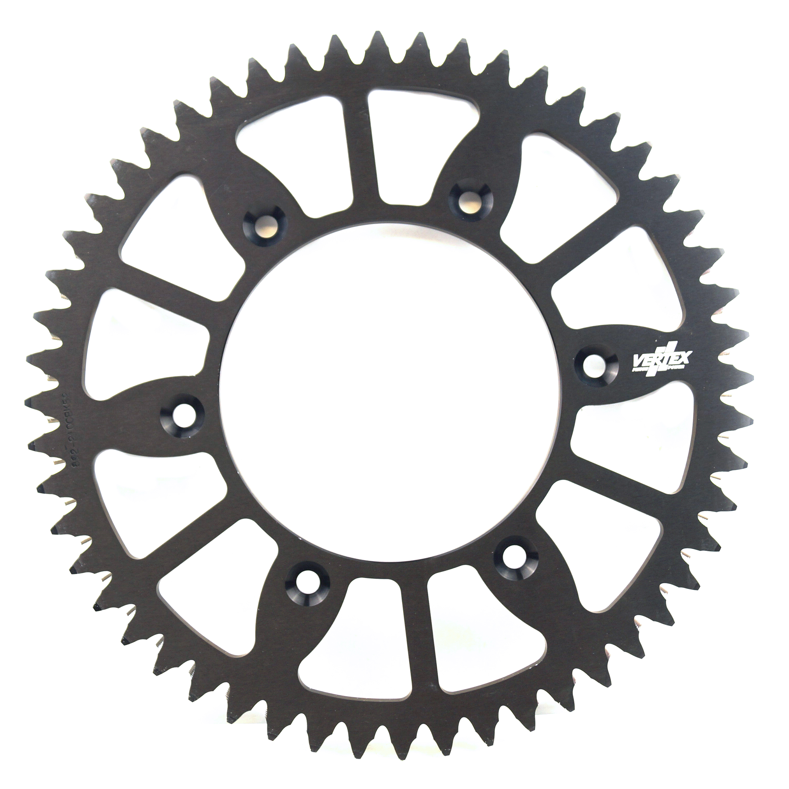 REAR SPROCKET VERTEX ALLOY 210, VERTEX 892-210ECBK52, BLACK, 7075T6 ALLOY image 1